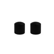 Pack 2pcs Black Electric Guitar Knobs Dome Metal Knobs for Tone/Volume Control
