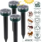4/8 Snake Repeller Rat Mouse Trap Pest Ultrasonic Solar Powered Repellent Rodent