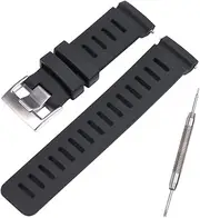 [XBHSW] 24mm Silicone strap Replacement for Suunto D5 Diving Computer Spartan Sport WHR Bracelet Waterproof Outdoor Sports Rubber Watch Band Men's Accessories