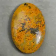 Yellow bumble bee jasper best semi gemstome oval shape cabochon