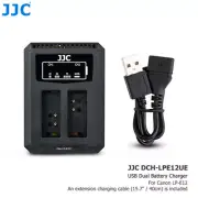 USB Dual Battery Charger fits LP-E12 for Canon EOS M50 M200 M100 M10 100D M2 M