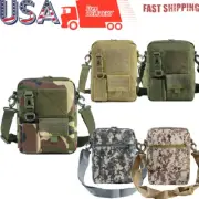 Tactical Camo Crossbody Shoulder Bag Sling Chest Pack Molle Hiking Backpacks