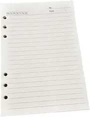COHEALI Loose Leaf Paper for Notebook A5 Size 80 Sheets Brown Men's Journal Plain Journals Bulk
