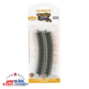 Bachmann 44801 11.25" RADIUS CURVED TRACK (N SCALE) (6 pieces)
