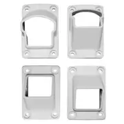 Weatherables Aluminum Stair Railing Bracket Kit 2.25"X3.5" Plastic White 4-Piece