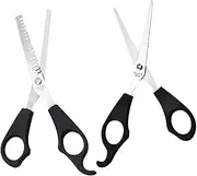 WOFASHPURET 2Pcs Professional Hairdressing Scissors Durable Hair Cutting Shears for Layering Trimming Ergonomic Design for Safe Use for Home Salon