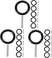 18 Sets Wrench Ring Pin and Ring Set Electric Wrench Socket Retainer for Power Tools