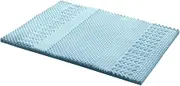 Bedding Memory Foam Mattress Topper Cool Gel 5cm 7 Zone (Double)