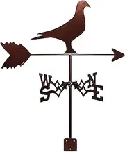 Weathervane Practical Weather Vane Measuring Tool Stainless Steel Weathercock Wind Direction Indicator with Anti-Rust Coating for Garden Patio Yard Ornament Decoration