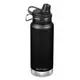 美國Klean Kanteen TK Wide寬口保溫瓶946ml(運動吸嘴蓋)