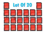 20 - OEM Red SanDisk microSD to SD SDHC SDXC Adapter fit 4GB 8GB 16GB 32GB 64GB