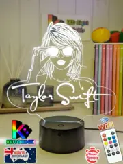TAYLOR SWIFT ERA TOUR Personalised 3D LED Night Light Colour Change Lamp