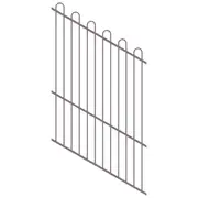 ProtectorAl 0350-1200W x 1800H Primrose Loop Top Pool Fence Panel Raked 16-30º