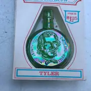 WHEATON INDUSTRIES Miniature PRESIDENTIAL Glass Decanters JOHN TYLER