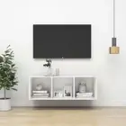 Wall-Mounted Wooden Cabinet TV Storage Unit Shelf Rack Bookcase Bookshelf White
