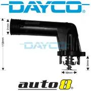 Dayco Thermostat for Bmw 318I E36 1.8L Petrol M43B18 1994-1995