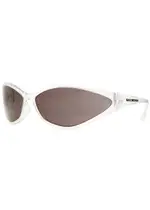 Balenciaga Mask Wrap-around Sunglasses - Crystal ONE SIZE