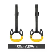 Gymnastics Rings Bearing Capacity 881.85lbs Adjustable Strap Pull up Rings
