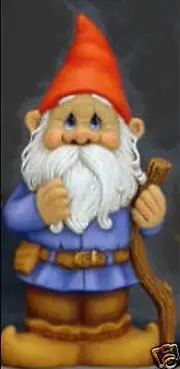 Ceramic Bisque Ready to Paint Papa Bertie Gnome Great for Gardens 16 inches tall