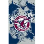 Manly Sea Eagles NRL Cape Flag 150cm x 90cm