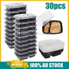 30Pack Meal Prep Food Containers Microwave Safe Lunch Storage Boxes+LIDS 1000ML