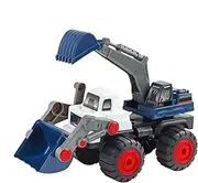 Excavator Toy Model | Bulldozer Model Vehicle for Kids | Engineering Theme Parent-Child Interaction Game Collectible Figure for Living Room, Playground