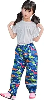 [Generic] Athletic Pants Children Baby Boys Mud Rain Trousers Breathable Girls Pants Bottoms Windproof Kids Girls Pants Elastic Pants