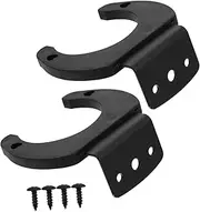 LALADEFIEE 2Pcs Microphone Wall Stand Hook Durable Silicone Mic Hanger for Home Office Storage Easy Installation Compact Design Compatible with Wired Wireless Microphones