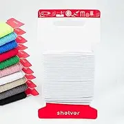 Shelver Premium Elastic Cord, 1.5mm White, 5m
