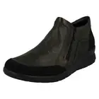 Ladies Rieker 'L4851' Casual Leather Warm Lined Double Zip Ankle Boots