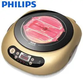 【贈不沾平底鍋】PHILIPS 飛利浦黑晶爐不挑鍋 HD4990 / HD-4990(香檳金色)