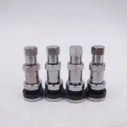 Pack of 4 Stainless Steel Bolt-In Valve Stem 1.5" For Tires and Wheels