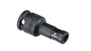 Genius Tools 1/2" Dr. 1/4" Hex Shank Impact Bit Holder, 41mmL (CR-Mo) - 464108