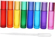 VICASKY 10ml Rollerball Bottles Portable Oil Dispensing Travel Bottles and Compact Random Style