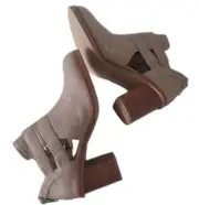 Dv By Dolce Vita Womens Booties Size 9 M Clark Ankle Boots Brown Leather Zip