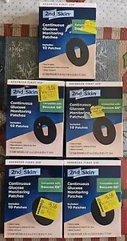 Continuous Glucose Monitoring Patches Fits Dexcom G6, 10 ct each box, 5-Pack