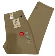 Dockers Mens Comfort Knit Chino Straight Pants 36X34 Beige Smart 360