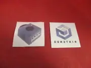Nintendo Gamecube Indigo System Logo Console Promotional Temporary Tattoo Promo