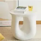 Concrete Side Table Terrazzo Geometric Shape Magnesia Stool Stand Outdoor Indoor