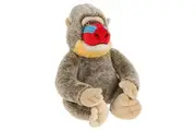 Keeleco Mandrill Soft Stuffed Animal Plush Kids Children Play Toy 25cm Brown 3+