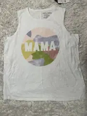 Grayson Threads Women's Tank Top Pullover Sleeveless Graphic White Size XL