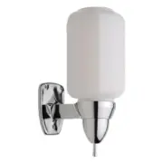 Leyso Wall Mount Soap Dispenser, Clear Plastic Globe with Silver Color Base