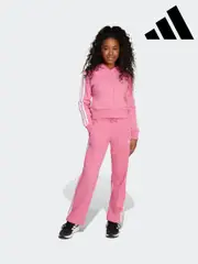 adidas Pink Essentials Kids Tracksuit (F14149) | $115