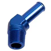 Aeroflow Male NPT to Barb 45° Adapter 1/8" to 1/4", AF845-04