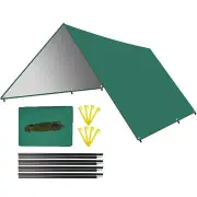 NNEOBA Waterproof Camping Tarp Sunshade UV Protection Tent (Green)