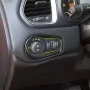 Car Dash Head Light Control Switch Knob Panel Trim Cover For Jeep Renegade 15+ (for: Jeep)