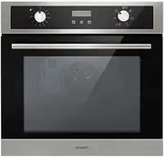 [Devanti] Wall Oven, 80L Electric Built in Ovens Baking Cooking Portable Convection Grill Home Kitchen Bakeware Machine, with Wire Rack Tray Built-in Light Stainless Steel Black