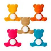 Qeeboo Teddy Girl Lamp Velvet Finish with Rechargeable LED