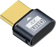 CY Adapter Virtual Display Adapter 4K HDMI 1.4 DDC EDID Dummy Plug Headless Ghost Display Emulator HDTV Black Colour 4K@60Hz