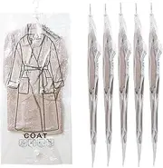 [HEYITOP] 6PCS Hanging Vacuum Storage Bags, 51x26 inches(67 * 130cm) Vacuum Seal Storage Bag for Clothes,Reusable Space Saver Bags for Suits,Dress Coats,Jackets